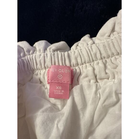 Stoney Clover x Target White Tiered Micro Skirt Linen Blend XS Boho Cottagecore - Picture 3 of 11